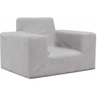 vidaXL Kindersofa Hellgrau Weich Plüsch