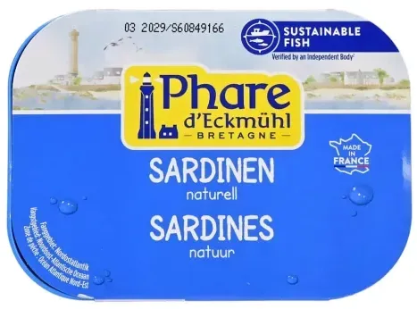 Phare d ́Eckmühl Sardinen Naturell 135g