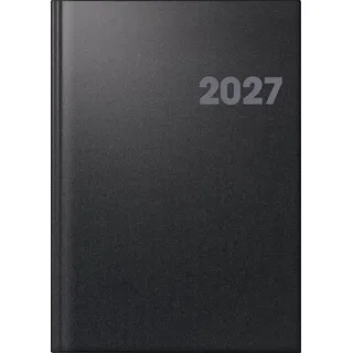 Baier & Schneider BRUNNEN 1076361907 Buchkalender Mod. 763 2027 A4, Kunststoff, vulkanschwarz