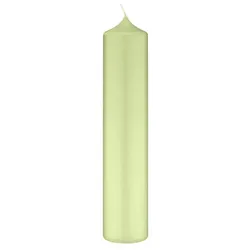 Kopschitz Kerzen Altarkerzen, Kaminkerzen Kiwi 300 x Ø 80 mm, 4 Stück, Kerzen mit Dornbohrung in RAL Kerzengüte Qualität