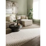 benuta nest Elena Flachgewebeteppich Creme 120 x 170 cm