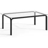 Konsimo Gartentisch 125 x 65 x 41,5 cm Dunkelgrau