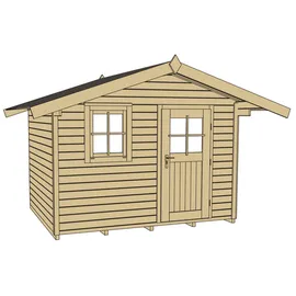 Weka Gartenhaus 123 3,01 x 2,35 m natur