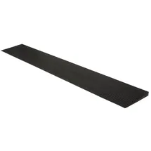 TSGPS Rampe aus Gummi Auffahrrampe Bordsteinrampe Rollstuhlrampe Auffahrkeil Türschwellenrampe Schwellenrampe Auffahrhilfe Stufenrampe Höhe von 15 mm Kingpower - Schwarz