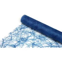 Deko AS GmbH Sizoweb Tischband Mittelblau 60 cm Rolle