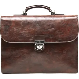 Castelijn & Beerens Rien Aktentasche RFID Leder 39,5 cm Laptopfach braun