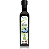 HerbBio Bio Schwarzkümmelöl kaltgepresst Gefiltert 250ml, reich an THYMOCHINON
