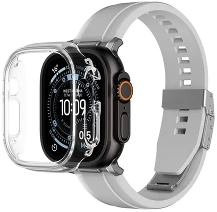 Minimal Protective Case for Apple Watch UItra 3 49mm - Transparent