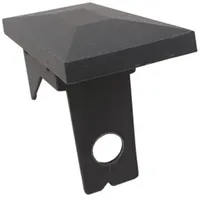 Wellker Pfostenkappe anthrazit für Pfosten mit Abdeckleiste