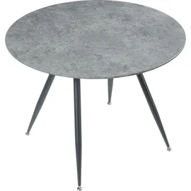 [en.casa] Essgruppe Fitjar 5-teilig Betonoptik/Dunkelgrau