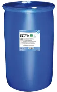 Dr. Weigert neodisher® Alka 220 Intensiv-Geschirrreiniger, Flüssigkonzentrat für die Geschirrreinigung in gewerblichen Spülmaschinen, 1 Palette = 2 Fässer á 250 kg = 500 kg