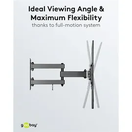 goobay 49744 Wandhalterung, schwarz