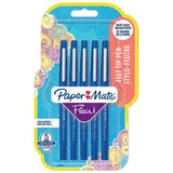 Paper Mate Flair® Medium, 1 Farben, blau Rundspitze, 1 mm, Blau