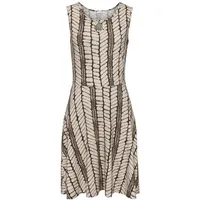LASCANA Jerseykleid Shirtkleid Beige/Braun 46