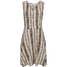 LASCANA Jerseykleid Shirtkleid Beige/Braun 46