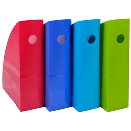 Exacompta MAG-CUBE Dateiablagebox Polystyrol (PS) Gemischte Farben, Blau, Grün, Hellblau, Rot