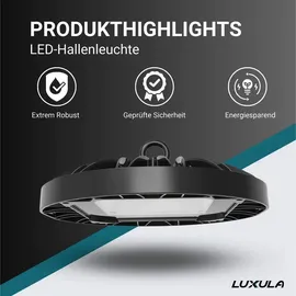LUXULA LED UFO, EEK: F, 100W, 10000lm, 5000K - Schwarz