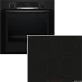 Bosch Herdset Backofen Dampffunktion + Induktionskochfeld autark 60 cm