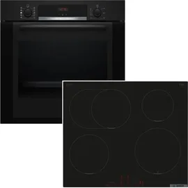 Bosch Herdset Backofen Dampffunktion + Induktionskochfeld autark 60 cm