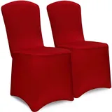 DETEX Stuhlhussen 2er-Set Bordeaux