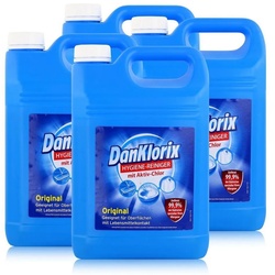 DanKlorix DanKlorix Hygiene-Reiniger Original mit Aktiv-Chlor 5L (4er Pack) Allzweckreiniger