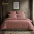 LAVEA Bettwäsche Set Jasmin Rosa 200 x 220 cm + 2 x 80 x 80 cm