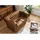 Massivmoebel24 Couch Leder 2-Sitzer Braun