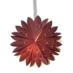 Papierstern Weihnachtsstern Faltstern Dekostern D: 40cm Fensterschmuck rot
