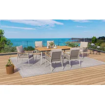 Garden Pleasure Tulum Set 7-tlg. Beige