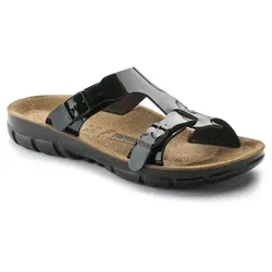 Damen-Pantolette Sofia, BirkoFlor, schmal, Black Patton, Größe 38 - schwarz - 38
