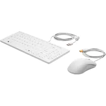HP USB Keyboard DE Set weiß (1VD81AA#ABD)