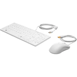 HP USB Keyboard DE Set weiß (1VD81AA#ABD)