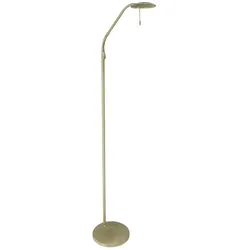 Stehleuchte Spotlampe Wohnzimmerleuchte LED messing beweglich dimmbar H 150 cm