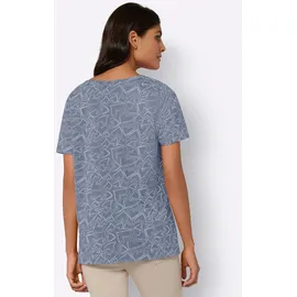 Classic Basics Druck-Shirt Blau 38