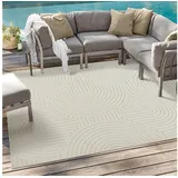 Sanat Teppich Berlin, rechteckig, Höhe: 6 mm, In -und Outdoor geeignet, Außenbereich, Terrasse, Balkon, auch Läufer beige 120 cm x 170 cm x 6 mm