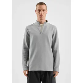 QS T-Shirt in Rippstruktur | grau - XXL