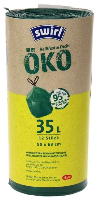 Swirl Öko-Müllbeutel 35L