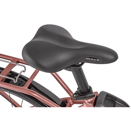 ALLEGRO City Plus Citybike (Laufradgröße: 28 Zoll, Rahmenhöhe: 48 cm, Unisex-Rad, 400 Wh, Flamingo)
