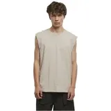 URBAN CLASSICS Open Edge Sleeveless Tee - Beige