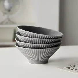 JIWOO Schüssel Schwarz 4-tlg.