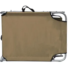 furnicato Sonnenliege 189 x 58 x 27 cm Taupe