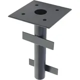 MCW Bodenhülse Metall Schwarz 19 x 19 cm