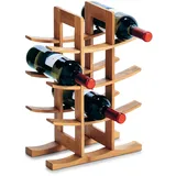 Zeller Weinregal Bambus für 12 Flaschen 42 cm x 16 cm x 30 cm Natur