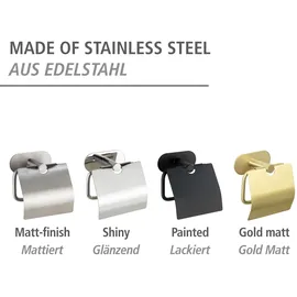 Wenko Toilettenpapierhalter mit Deckel Orea, Turbo-Loc® Wenko