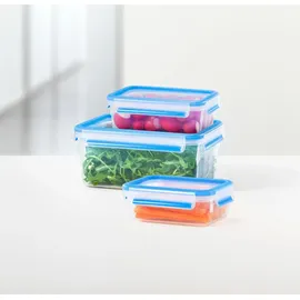 Emsa Clip&Close rechteckig Aufbewahrungsbehälter-Set, 3-tlg. grün (515585)