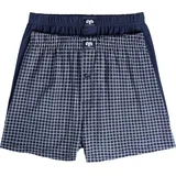 CECEBA Boxershorts kariert blau 8 2er Pack