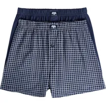 CECEBA Boxershorts kariert blau 8 2er Pack