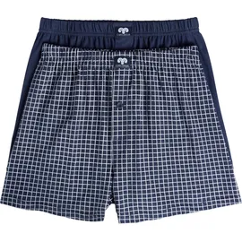 CECEBA Boxershorts kariert blau 8 2er Pack