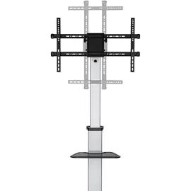 AISENS FT86TRE-197 Soporte de Suelo Con Rueda Bandeja DVD para Monitor/TV Hasta 50Kg 37"-86"