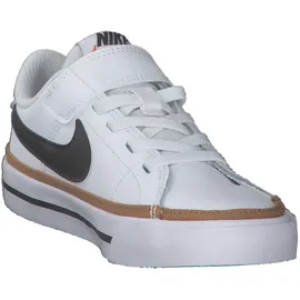 Nike Court Legacy Sneaker Jungen 102 white/black-desert ochre-gum light brown 34